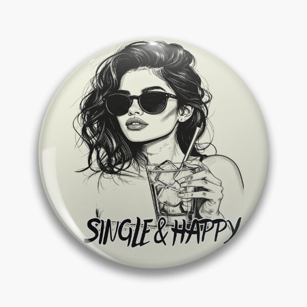 Item preview, Happily single, single and happy designed and sold by LiskoDesign.