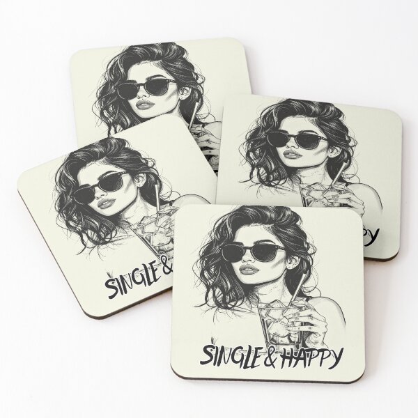 Item preview, Happily single, single and happy designed and sold by LiskoDesign.