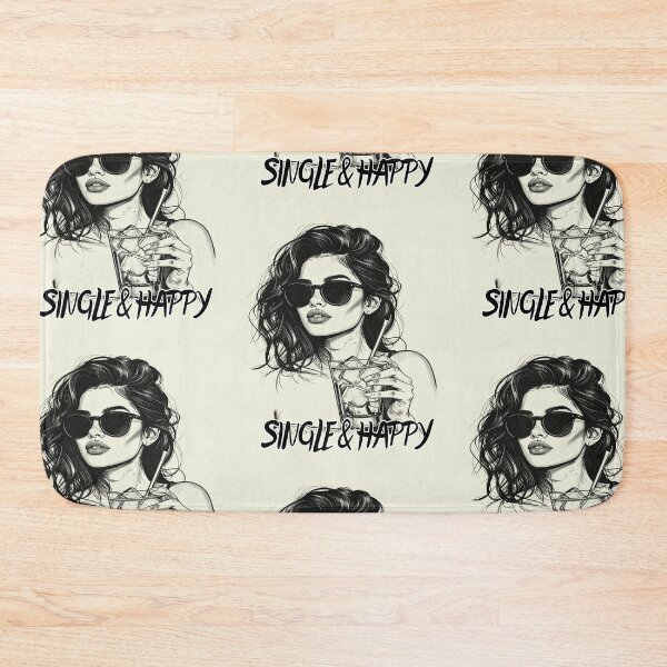 Item preview, Happily single, single and happy designed and sold by LiskoDesign.