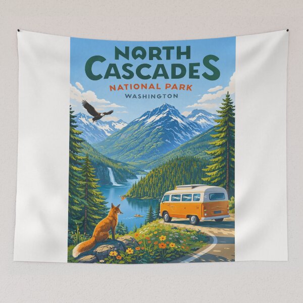 Item preview, North Cascades National Park in Washington designed and sold by Places On Earth.