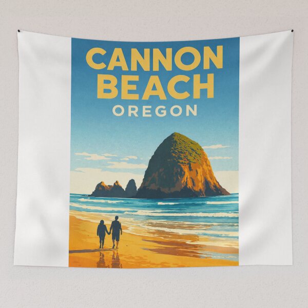 Item preview, Cannon Beach Oregon – Haystack Rock, Ecola State Park and Pacific Coast designed and sold by Places On Earth.