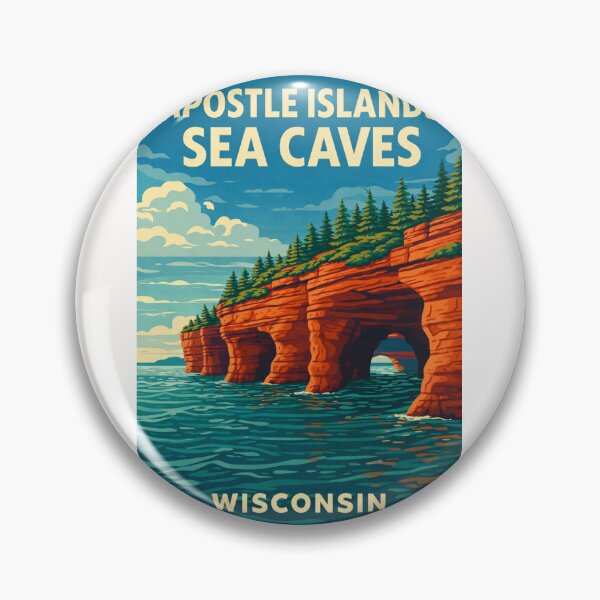 Item preview, Apostle Islands Sea Caves Wisconsin – Lake Superior and Bayfield Peninsula designed and sold by Places On Earth.