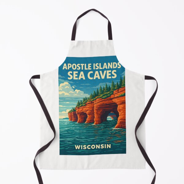 Item preview, Apostle Islands Sea Caves Wisconsin – Lake Superior and Bayfield Peninsula designed and sold by Places On Earth.