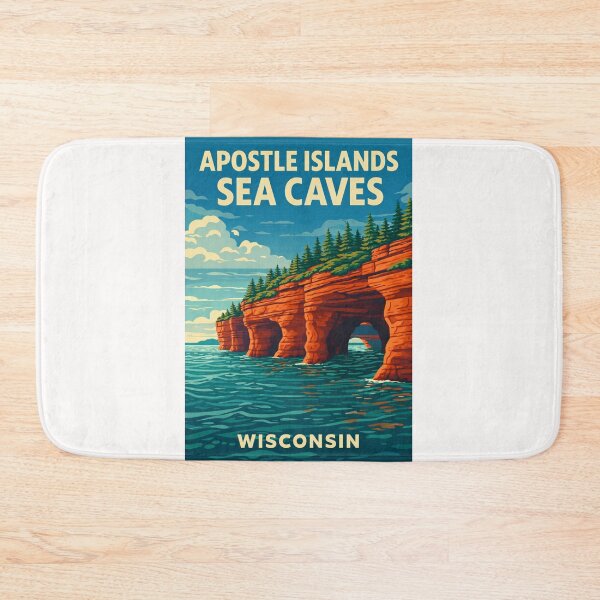 Item preview, Apostle Islands Sea Caves Wisconsin – Lake Superior and Bayfield Peninsula designed and sold by Places On Earth.