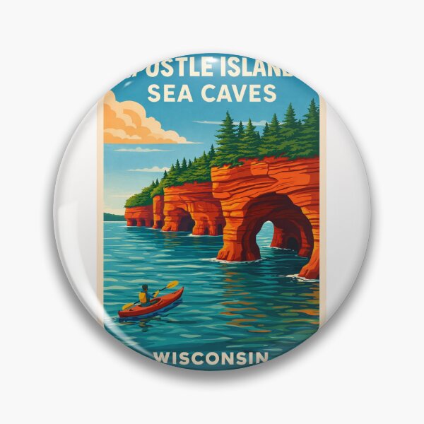 Item preview, Apostle Islands Sea Caves Wisconsin – Lake Superior near Bayfield Peninsula designed and sold by Places On Earth.