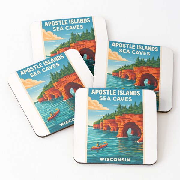 Item preview, Apostle Islands Sea Caves Wisconsin – Lake Superior near Bayfield Peninsula designed and sold by Places On Earth.