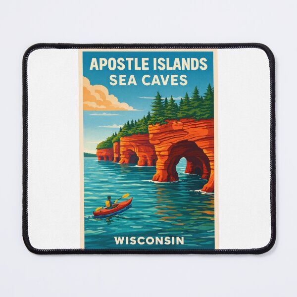 Item preview, Apostle Islands Sea Caves Wisconsin – Lake Superior near Bayfield Peninsula designed and sold by Places On Earth.