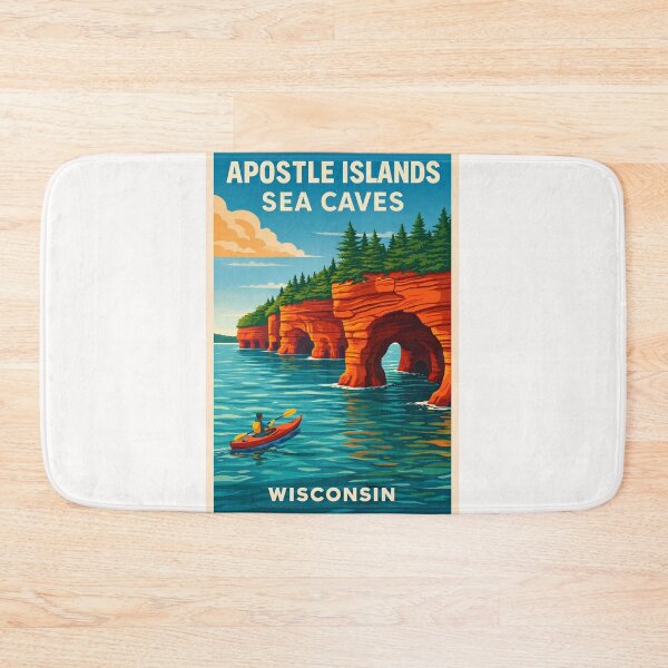 Item preview, Apostle Islands Sea Caves Wisconsin – Lake Superior near Bayfield Peninsula designed and sold by Places On Earth.