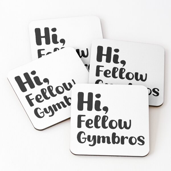 Item preview, Hi Fellow Gymbros Typography designed and sold by Wazabisan.