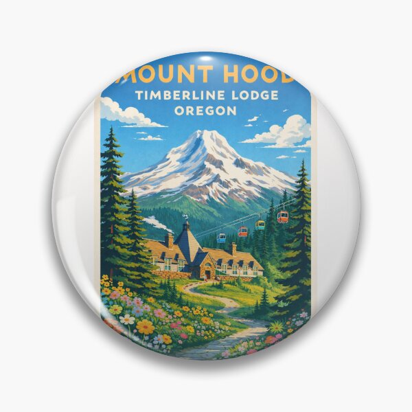 Item preview, Mount Hood Timberline Lodge Oregon – Mount Hood National Forest and Cascade Range designed and sold by Places On Earth.