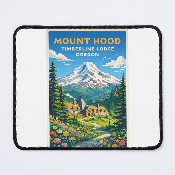 Item preview, Mount Hood Timberline Lodge Oregon – Mount Hood National Forest and Cascade Range designed and sold by Places On Earth.