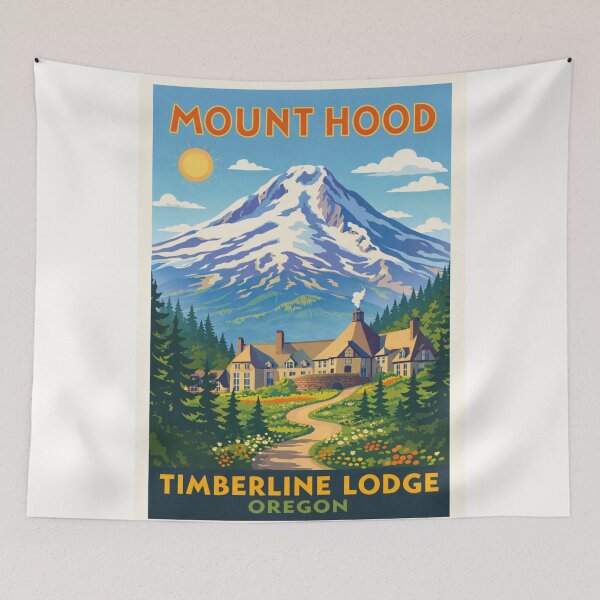 Item preview, Mount Hood Timberline Lodge Oregon – Cascade Range and Mount Hood National Forest designed and sold by Places On Earth.