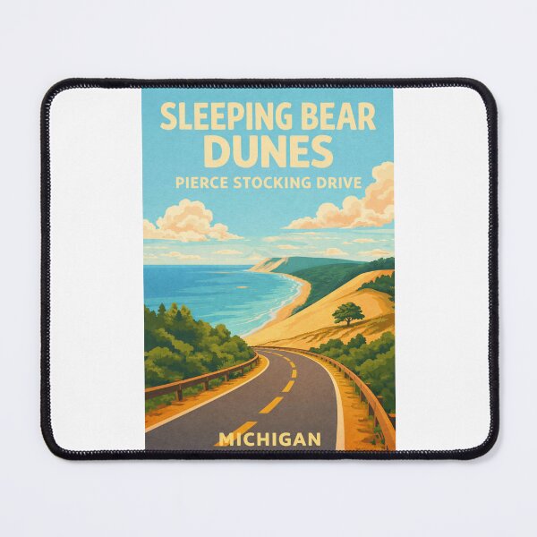 Item preview, Sleeping Bear Dunes Michigan – Pierce Stocking Drive and Lake Michigan Shore designed and sold by Places On Earth.