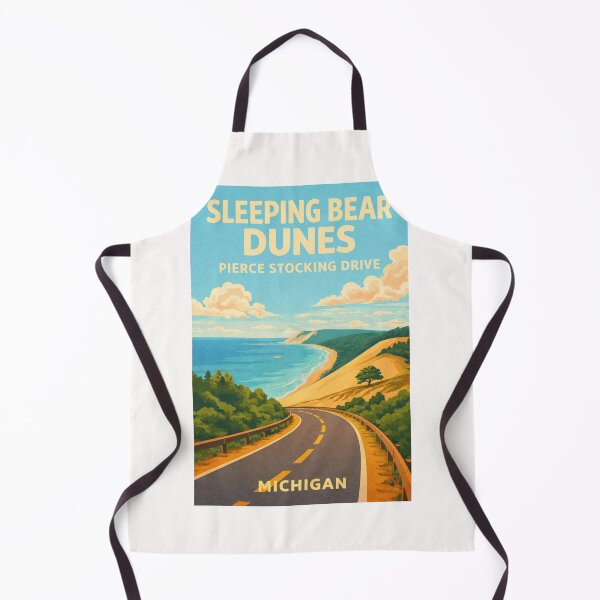 Item preview, Sleeping Bear Dunes Michigan – Pierce Stocking Drive and Lake Michigan Shore designed and sold by Places On Earth.