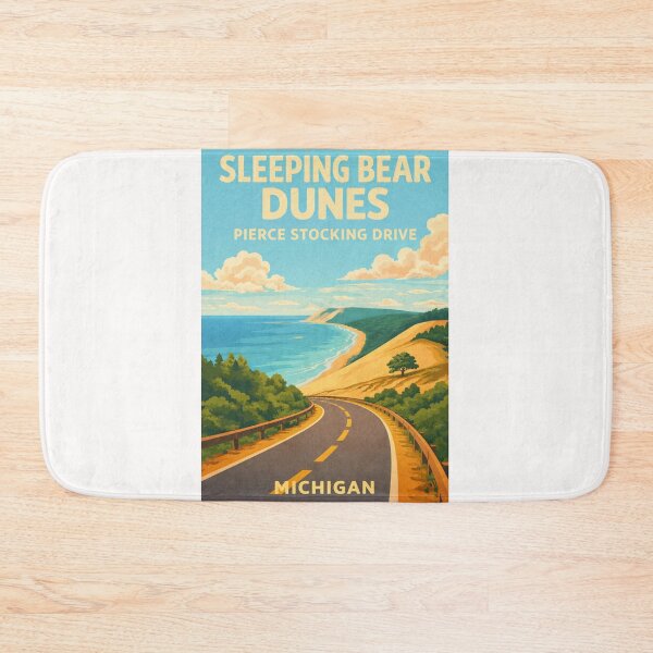Item preview, Sleeping Bear Dunes Michigan – Pierce Stocking Drive and Lake Michigan Shore designed and sold by Places On Earth.