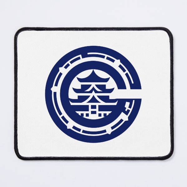 Item preview, Letter C Monogram - Castle Samurai Crest (Navy Blue) designed and sold by ZenCircle.