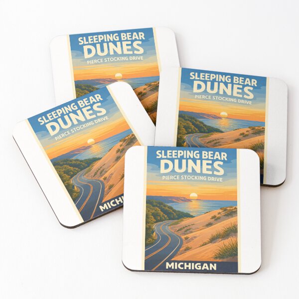 Item preview, Sleeping Bear Dunes Michigan – Pierce Stocking Drive along Lake Michigan designed and sold by Places On Earth.
