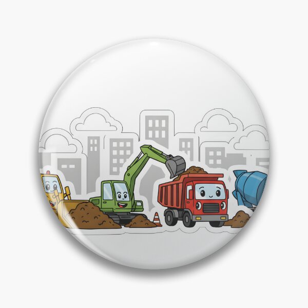 Item preview, Cute Construction Team Cartoon designed and sold by 4AGift.