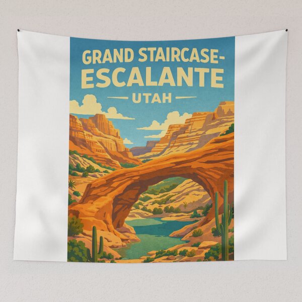 Item preview, Grand Staircase Escalante National Monument Utah – Escalante River Natural Arch and Glen Canyon designed and sold by Places On Earth.