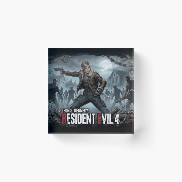 Item preview, Leon S. Kennedy RE4 Survival – Gritty Comic Style Art designed and sold by LiteTH.
