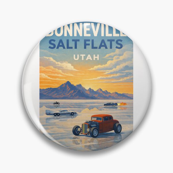 Item preview, Bonneville Salt Flats Utah – Great Salt Lake Desert and Silver Island Mountains designed and sold by Places On Earth.
