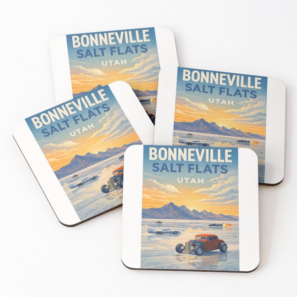 Item preview, Bonneville Salt Flats Utah – Great Salt Lake Desert and Silver Island Mountains designed and sold by Places On Earth.