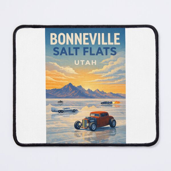Item preview, Bonneville Salt Flats Utah – Great Salt Lake Desert and Silver Island Mountains designed and sold by Places On Earth.