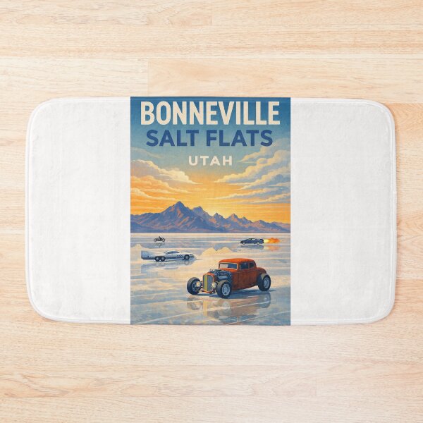Item preview, Bonneville Salt Flats Utah – Great Salt Lake Desert and Silver Island Mountains designed and sold by Places On Earth.