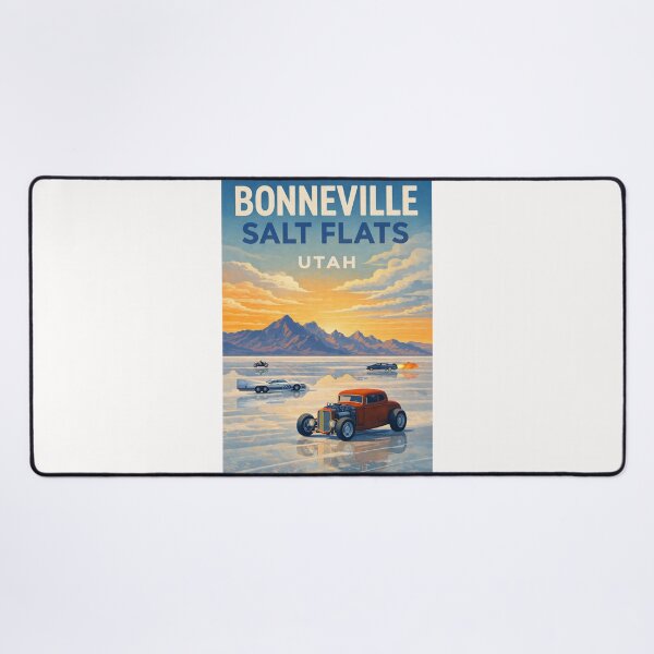 Item preview, Bonneville Salt Flats Utah – Great Salt Lake Desert and Silver Island Mountains designed and sold by Places On Earth.