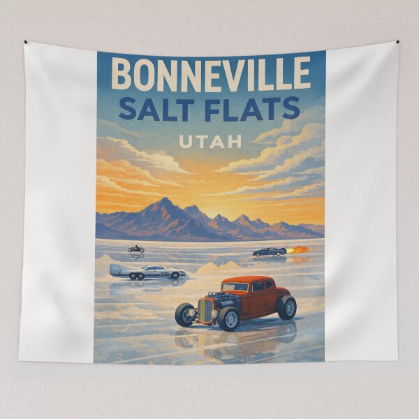 Item preview, Bonneville Salt Flats Utah – Great Salt Lake Desert and Silver Island Mountains designed and sold by Places On Earth.