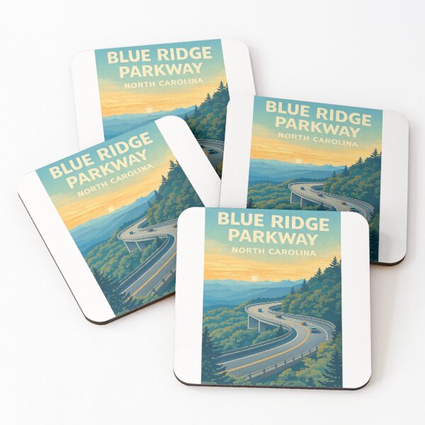 Item preview, Blue Ridge Parkway North Carolina – Linn Cove Viaduct and Pisgah National Forest designed and sold by Places On Earth.