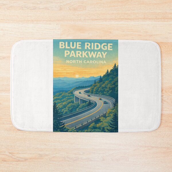 Item preview, Blue Ridge Parkway North Carolina – Linn Cove Viaduct and Pisgah National Forest designed and sold by Places On Earth.