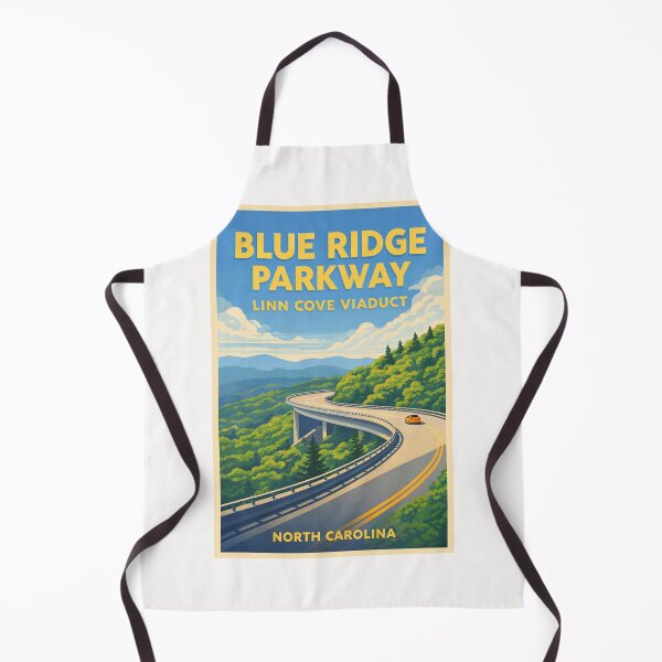 Item preview, Blue Ridge Parkway North Carolina – Linn Cove Viaduct and Grandfather Mountain designed and sold by Places On Earth.