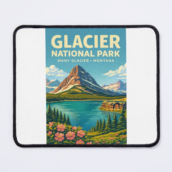 Item preview, Glacier National Park Montana – Many Glacier and Rocky Mountains designed and sold by Places On Earth.