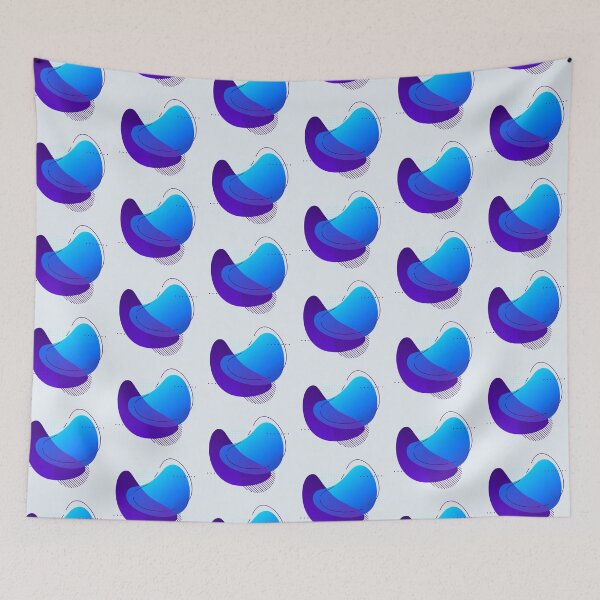 Item preview, Blue and Purple Geometric Art designed and sold by CharlottePlaceArt.