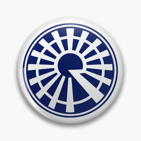 Item preview, Letter R Monogram - Rising Sun Samurai Crest (Navy Blue) designed and sold by ZenCircle.