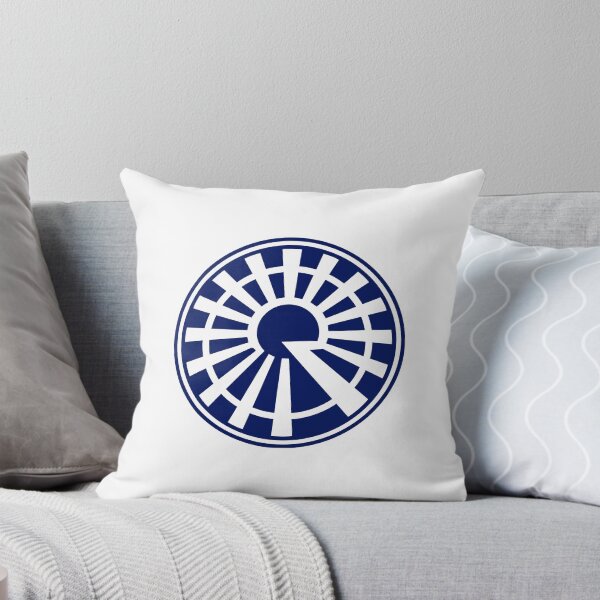 Item preview, Letter R Monogram - Rising Sun Samurai Crest (Navy Blue) designed and sold by ZenCircle.