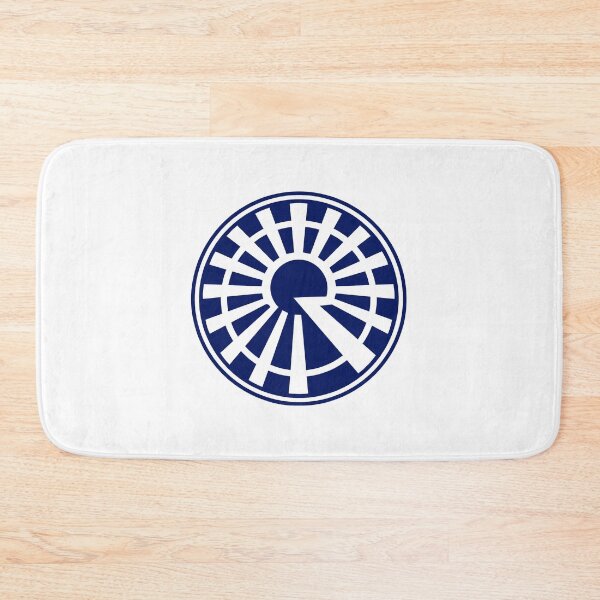 Item preview, Letter R Monogram - Rising Sun Samurai Crest (Navy Blue) designed and sold by ZenCircle.
