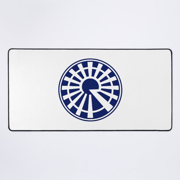 Item preview, Letter R Monogram - Rising Sun Samurai Crest (Navy Blue) designed and sold by ZenCircle.