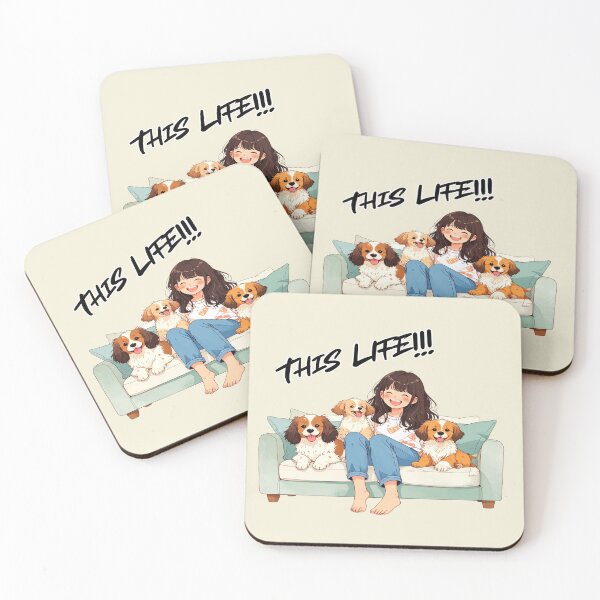 Item preview, This life, single and happy with dogs designed and sold by LiskoDesign.