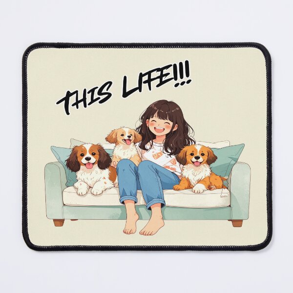 Item preview, This life, single and happy with dogs designed and sold by LiskoDesign.