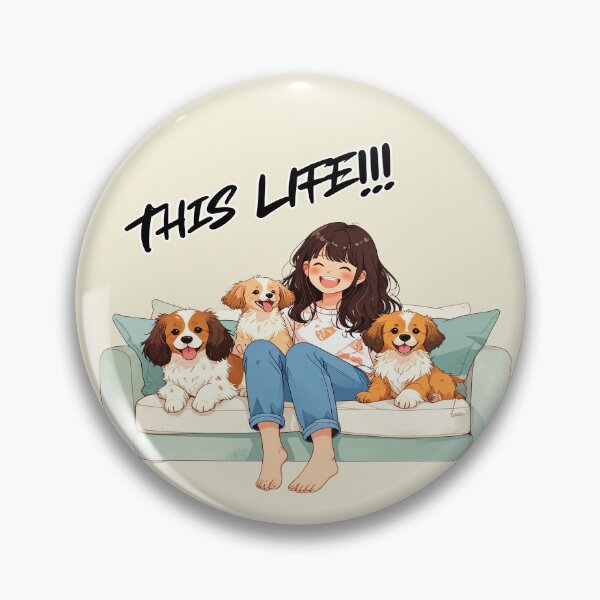 Item preview, This life, single and happy with dogs designed and sold by LiskoDesign.