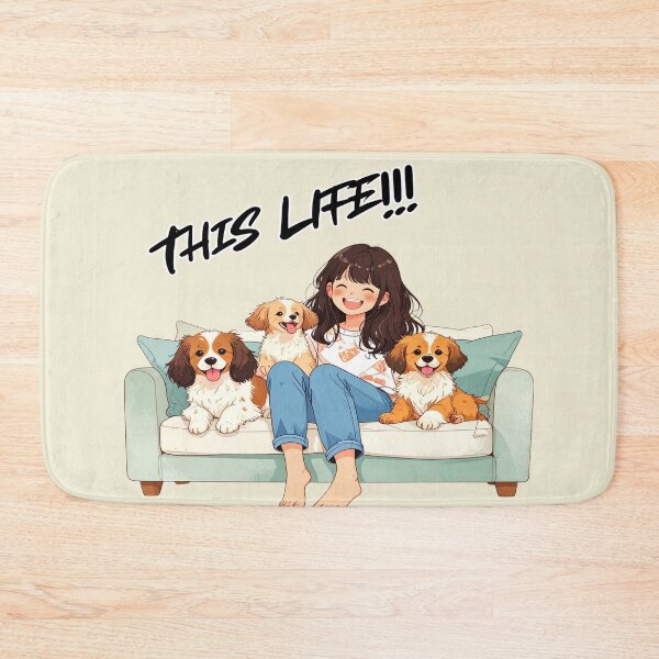 Artikelvorschau, Dieses Leben, Single und glücklich mit Hunden entworfen und verkauft von LiskoDesign.