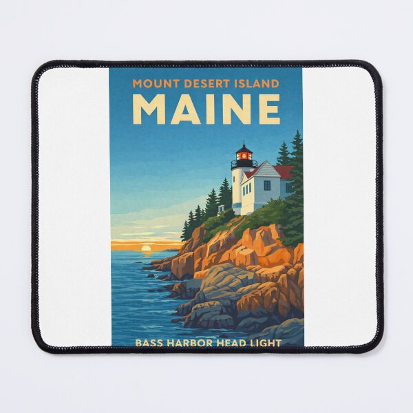 Item preview, Mount Desert Island Maine – Bass Harbor Head Light in Acadia National Park and Hancock County designed and sold by Places On Earth.