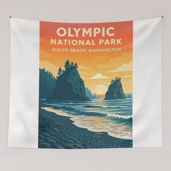 Item preview, Olympic National Park Washington – Rialto Beach and La Push on the Pacific Coast designed and sold by Places On Earth.