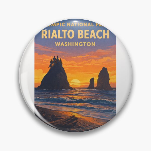 Item preview, Olympic National Park Washington – Rialto Beach Sea Stacks and Olympic Peninsula designed and sold by Places On Earth.