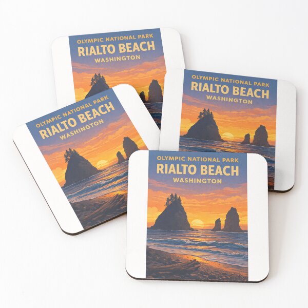 Item preview, Olympic National Park Washington – Rialto Beach Sea Stacks and Olympic Peninsula designed and sold by Places On Earth.