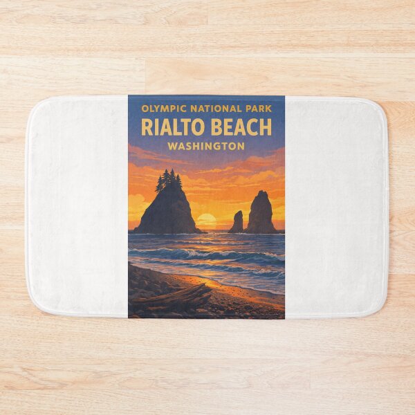 Item preview, Olympic National Park Washington – Rialto Beach Sea Stacks and Olympic Peninsula designed and sold by Places On Earth.