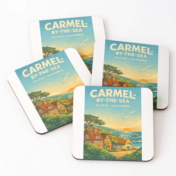 Item preview, Carmel by the Sea Village California – Monterey Peninsula and Carmel Beach designed and sold by Places On Earth.