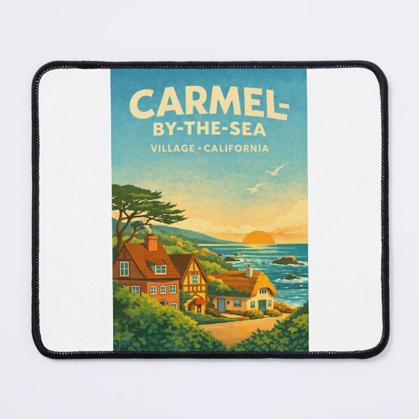Item preview, Carmel by the Sea Village California – Monterey Peninsula and Carmel Beach designed and sold by Places On Earth.